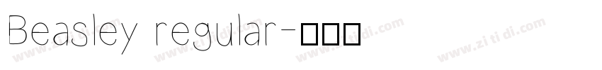 Beasley regular字体转换
